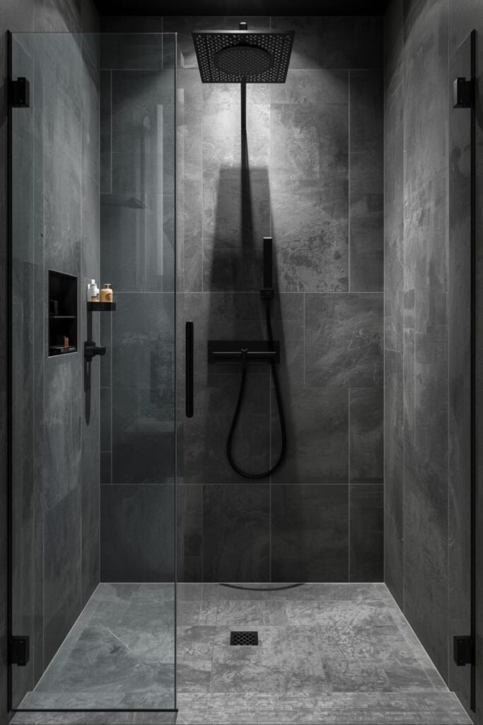 Industrial Style Walk-In Shower