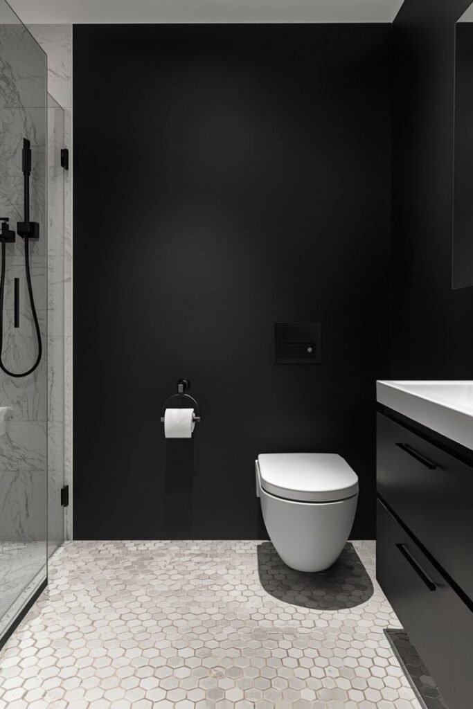 Matte Black Accents and Walls