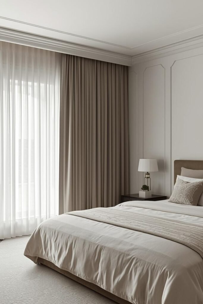 Minimalist Curtains for Modern Bedrooms