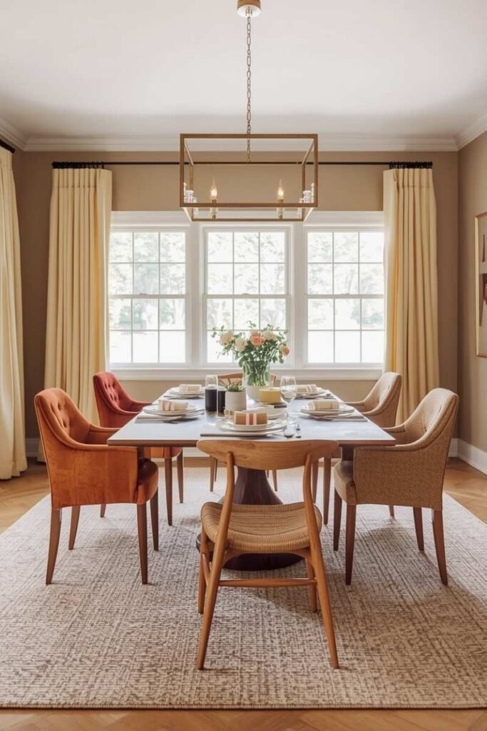 Mixed Seating for a Collected Look