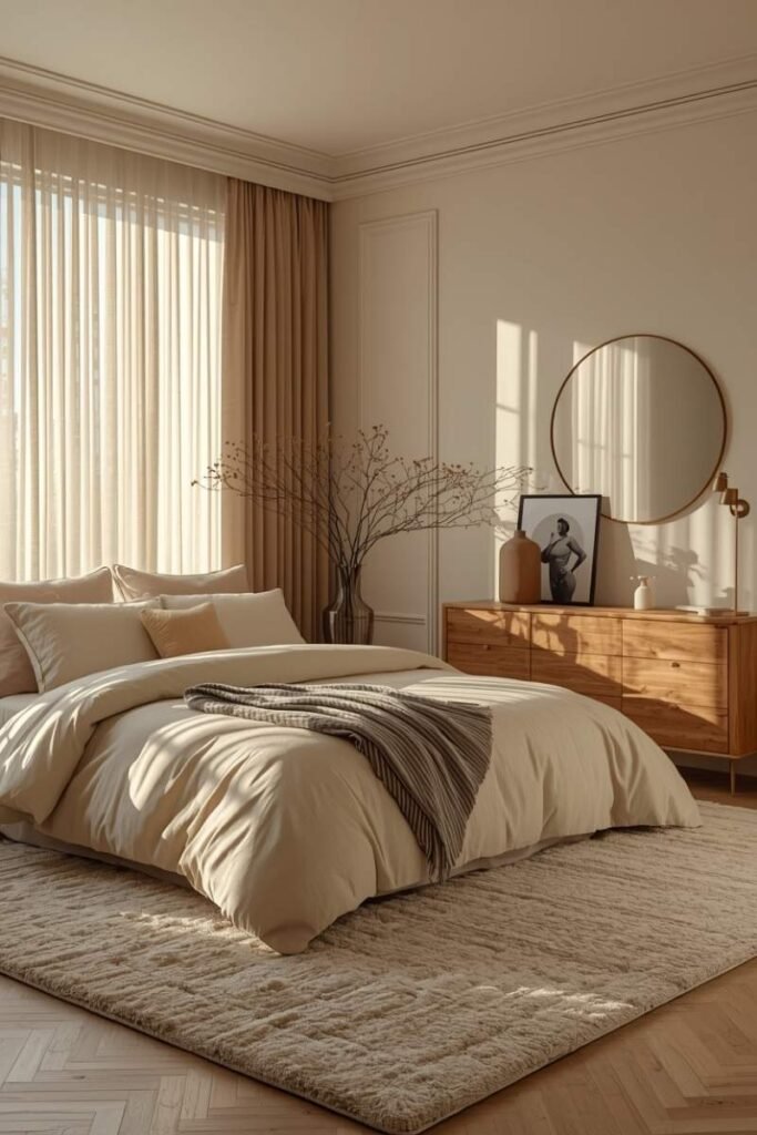 Opt for Creamy Beige Textiles