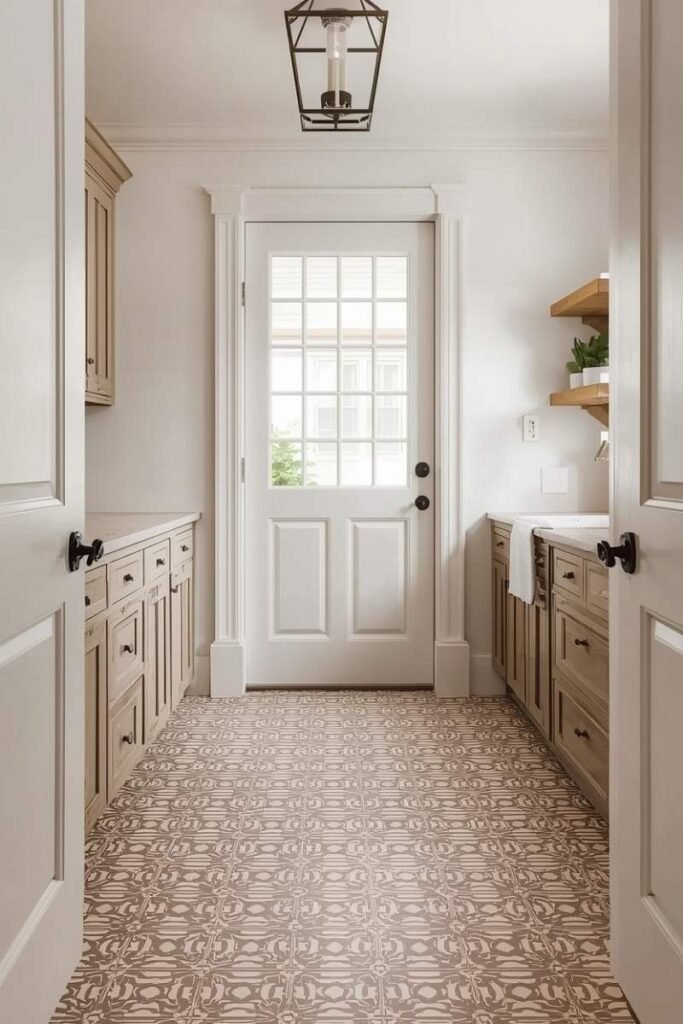 Patterned Tile Flooring