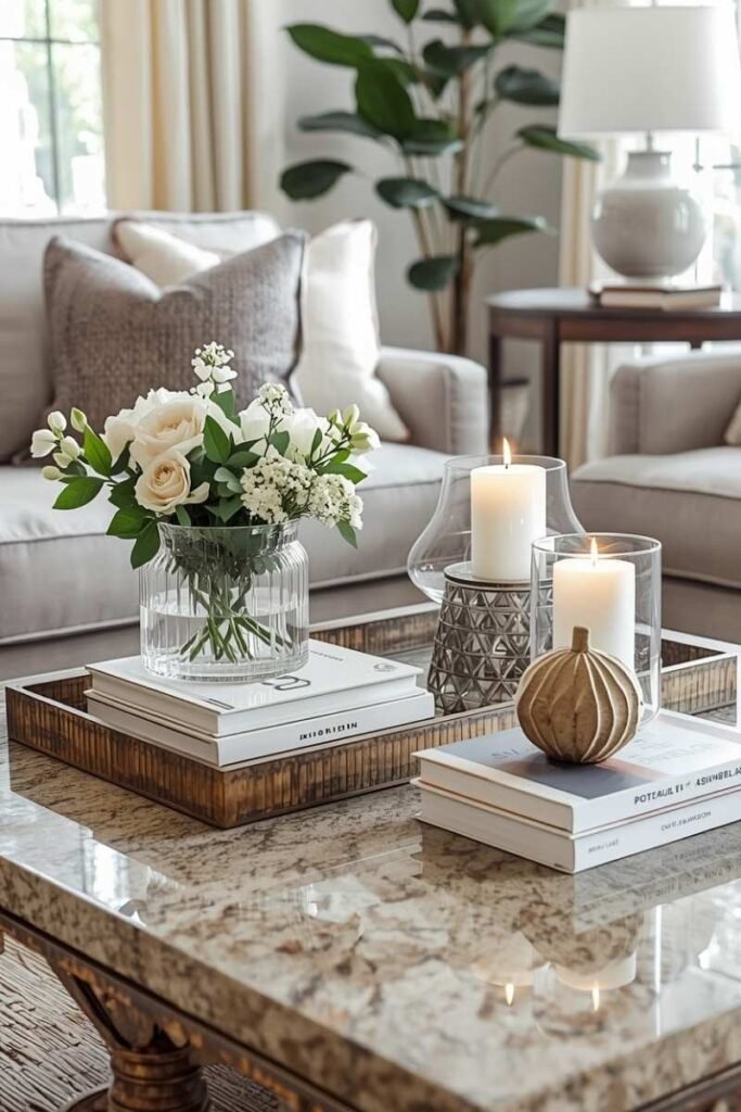 Style Coffee Tables with Seasonal Elements