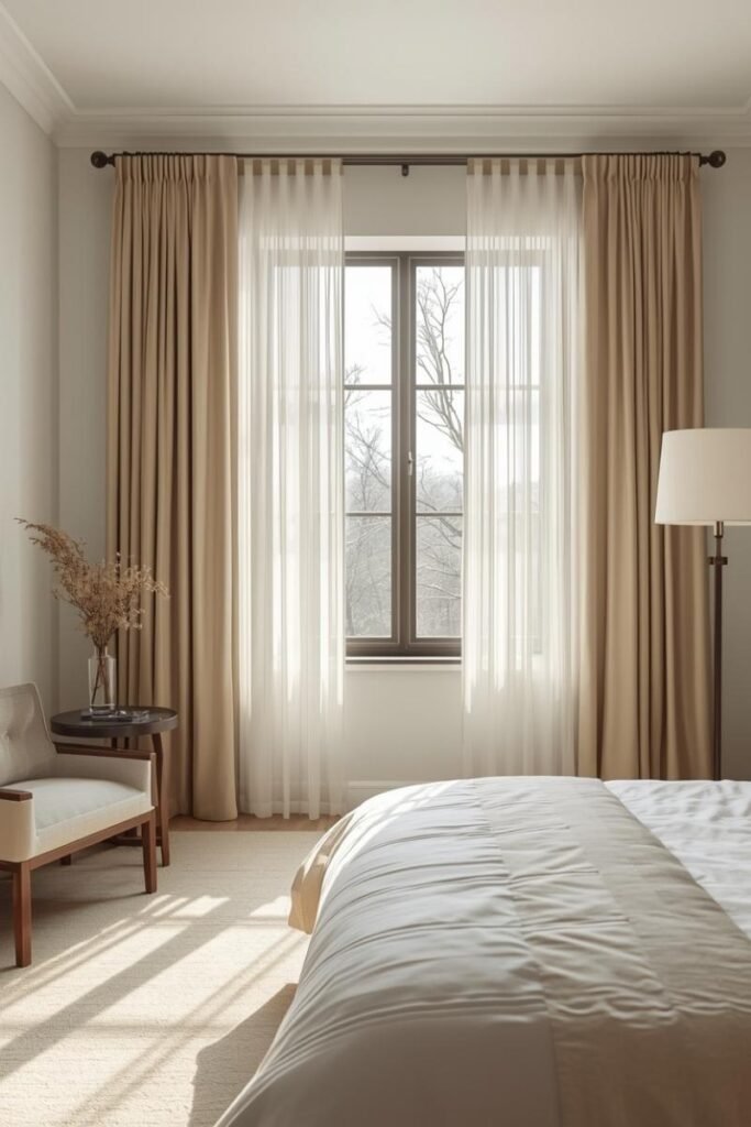 Swap Heavy Curtains for Sheer Drapes