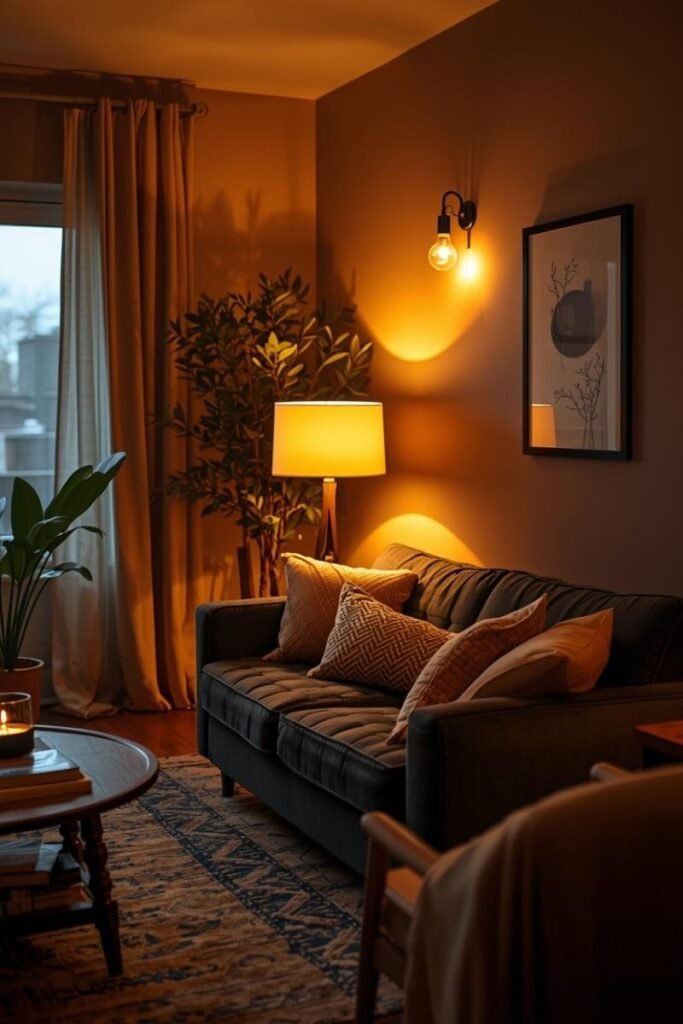 Use Warm, Ambient Lighting