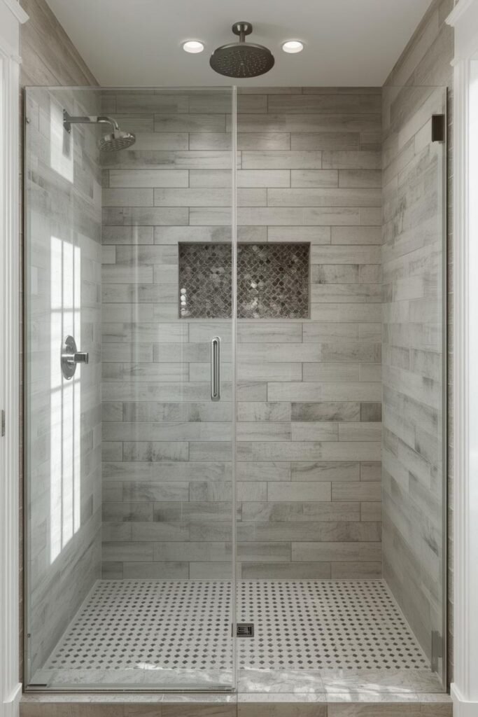 Walk-In Shower With Niche Storage