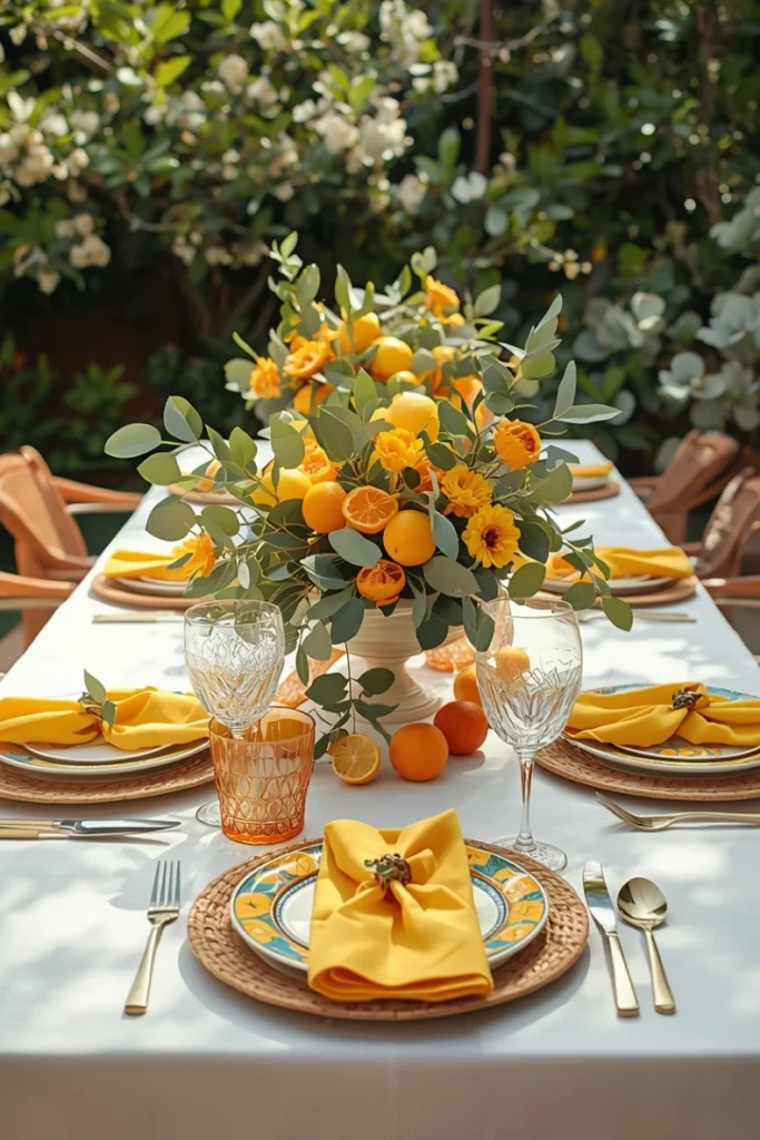 Citrus-Inspired Bright & Fresh Table