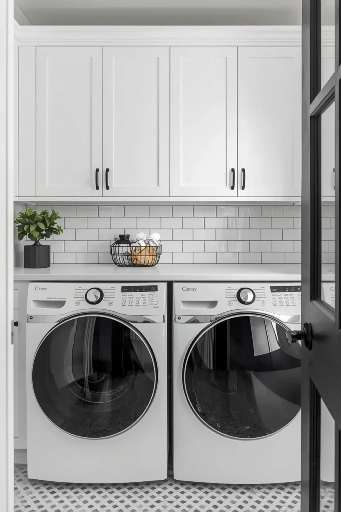 Classic White Subway Tile with Modern Grout Contrast