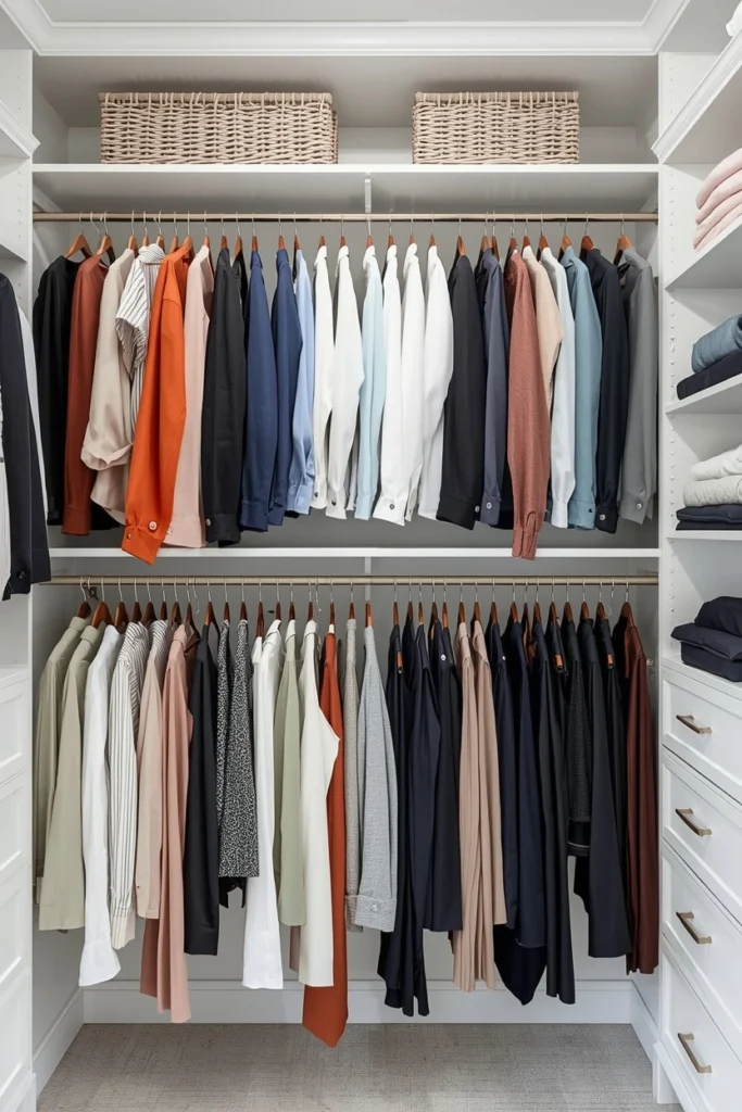 Double Hanging Rod System for Vertical Efficiency