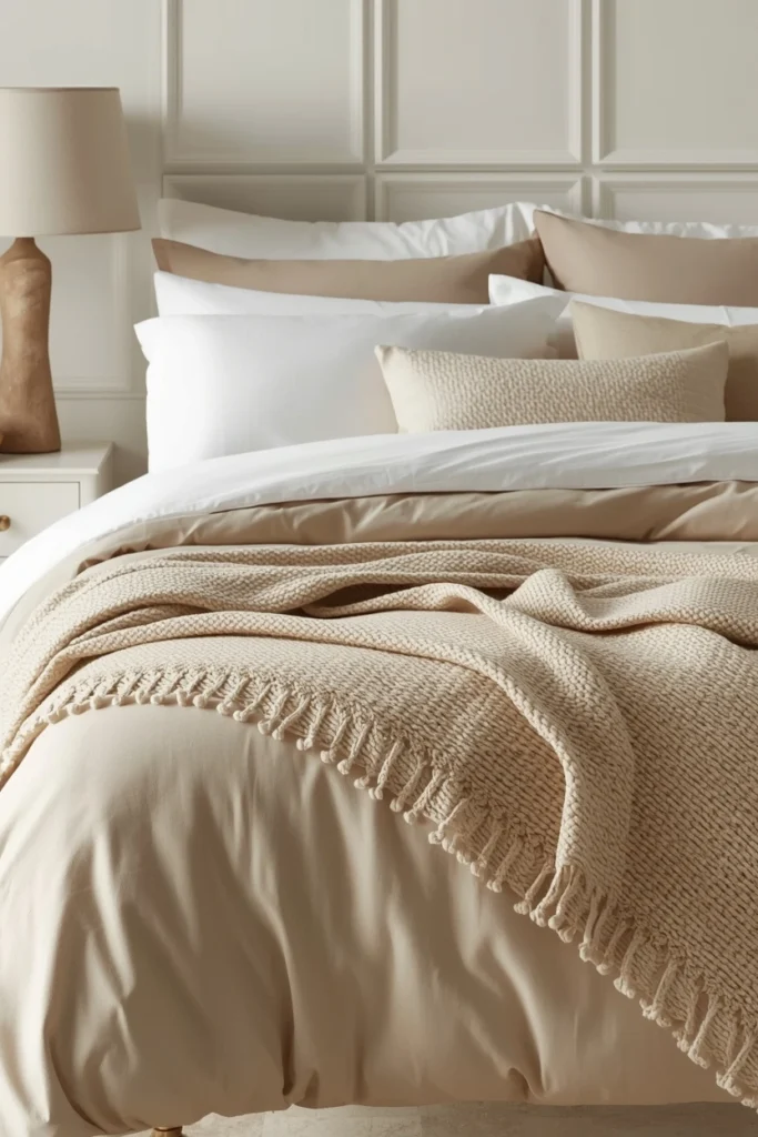 Layered Bedding for a Plush Hotel Feel