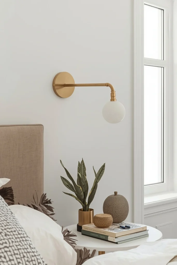 Minimal Brass Arm Sconce