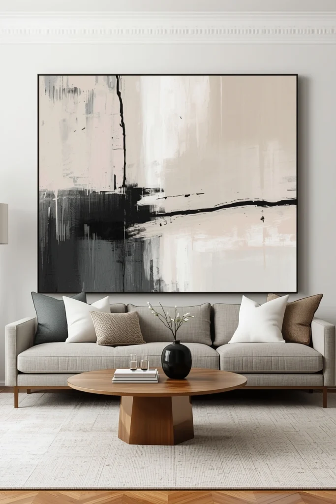 Oversized Abstract Canvas Art