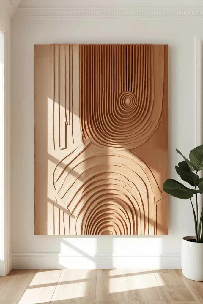 Textured Clay Wall Art Panels