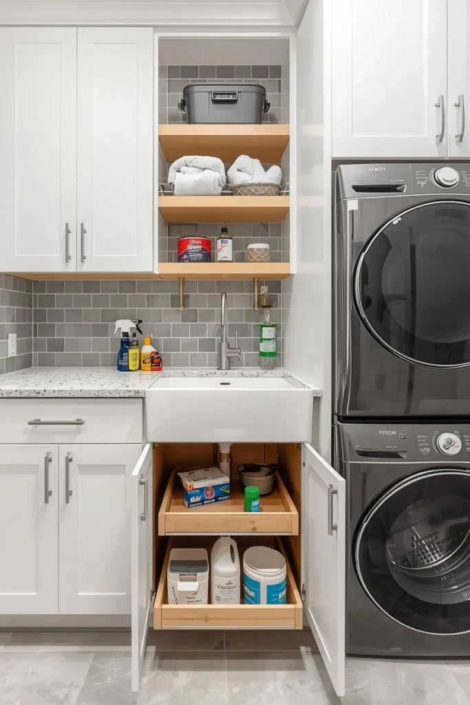 Built-In Sink Base Storage
