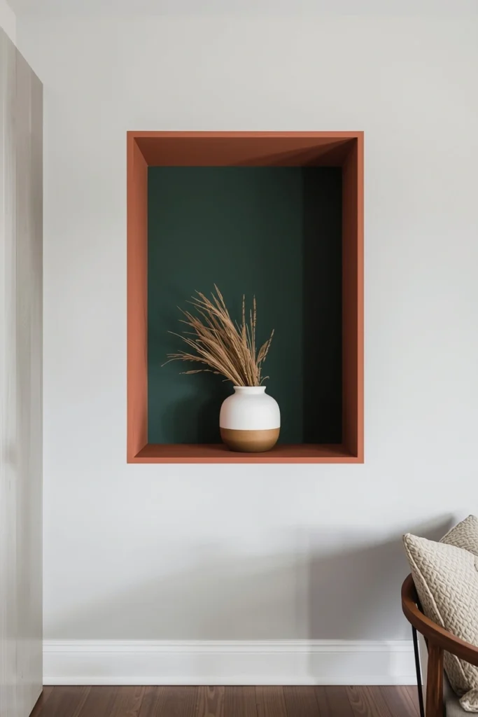 Color-Blocked Accent Niche