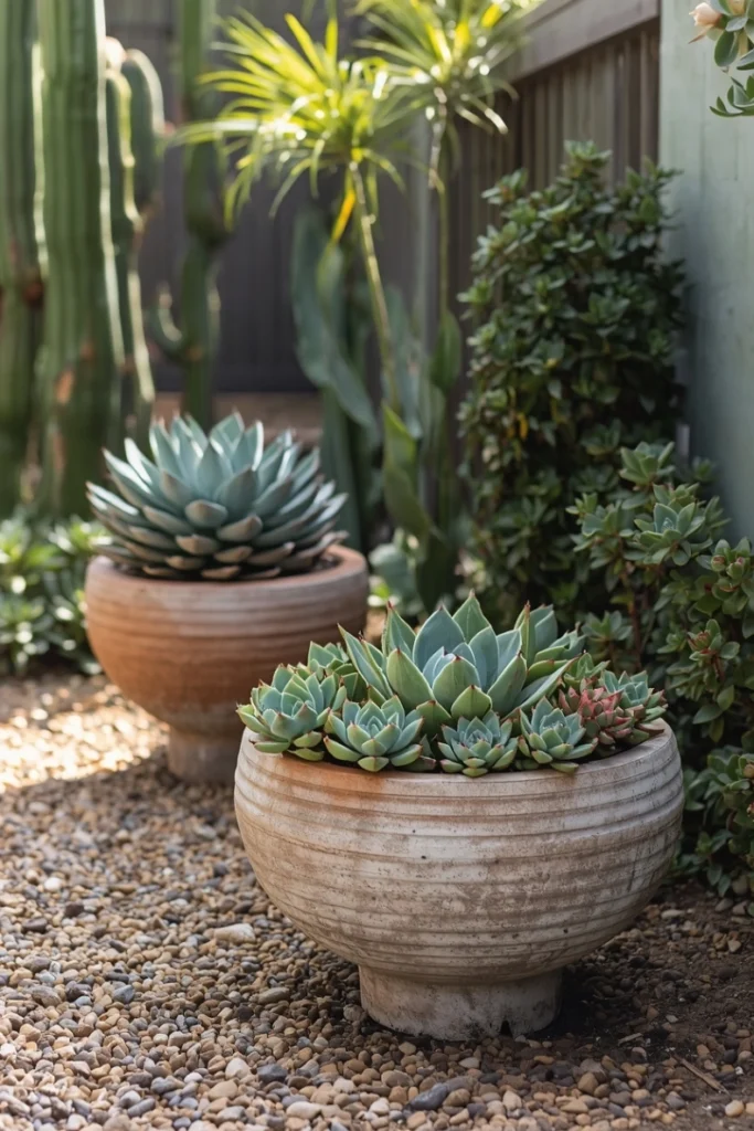 Drought-Tolerant Succulent Groupings