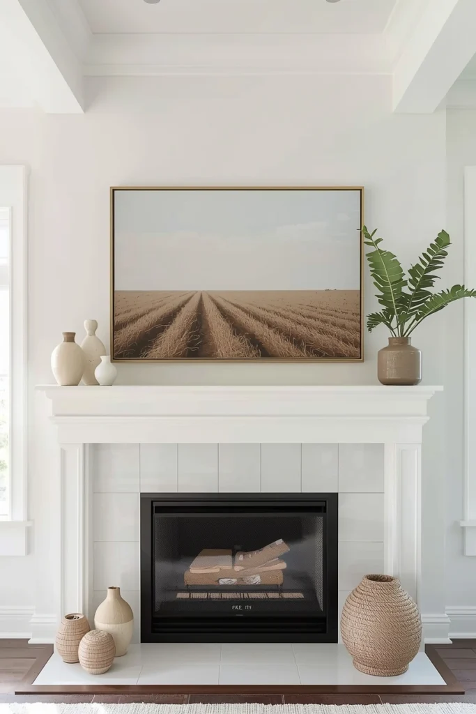 Framed Summer Landscape Art