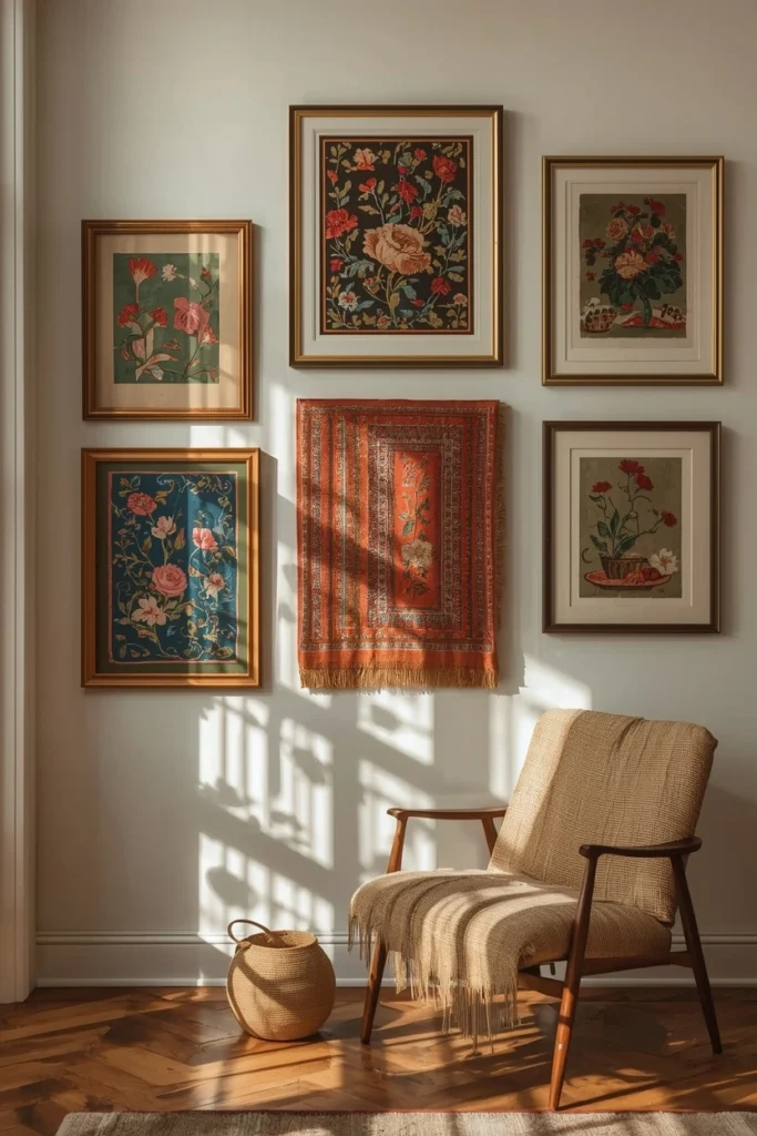 Framed Vintage Textiles