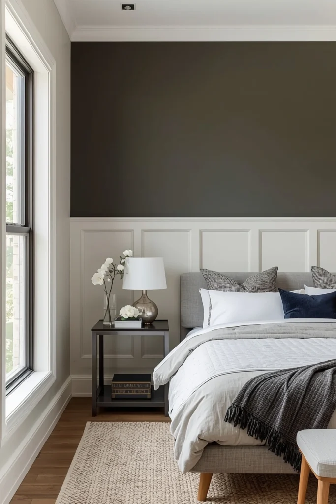 Half-Wall Two-Tone Paneling