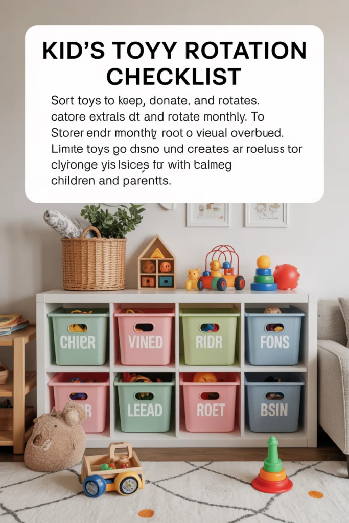 Kids’ Toy Rotation Checklist