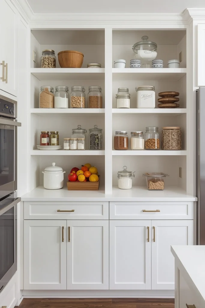 Kitchen Built-In Pantry Shelving