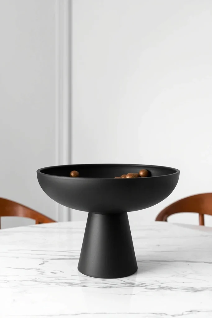 Minimal Black Statement Bowl