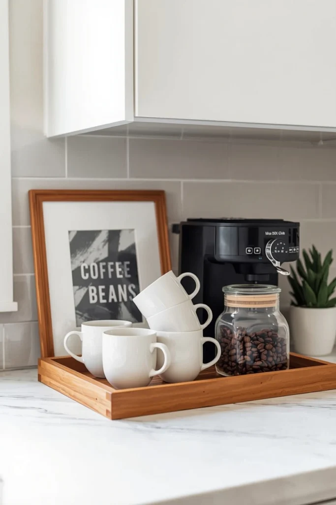 Minimal Coffee Station Setup