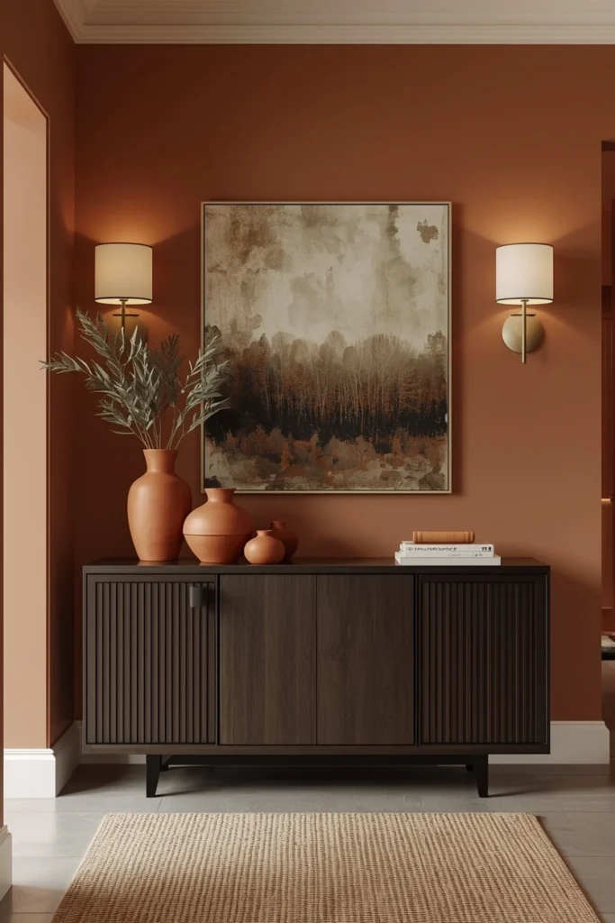 Monochrome Earth Tone Entryway