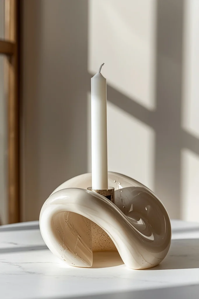 Sculpted Resin Wave Holder