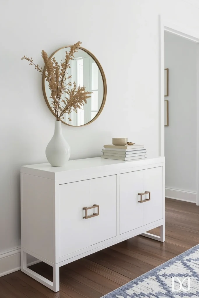 Slim Console Table Makeover