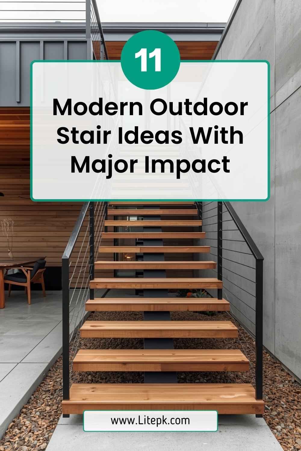www.Litepk.com 11 Modern Outdoor Stair Ideas With Major Impact