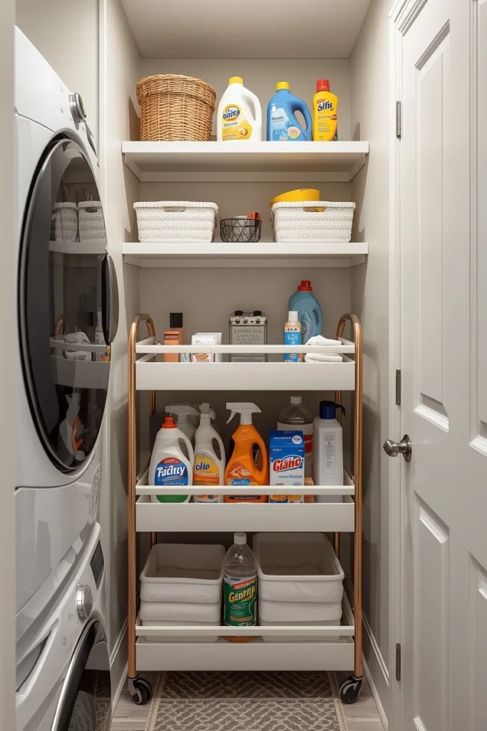 Add a Slim Rolling Storage Cart