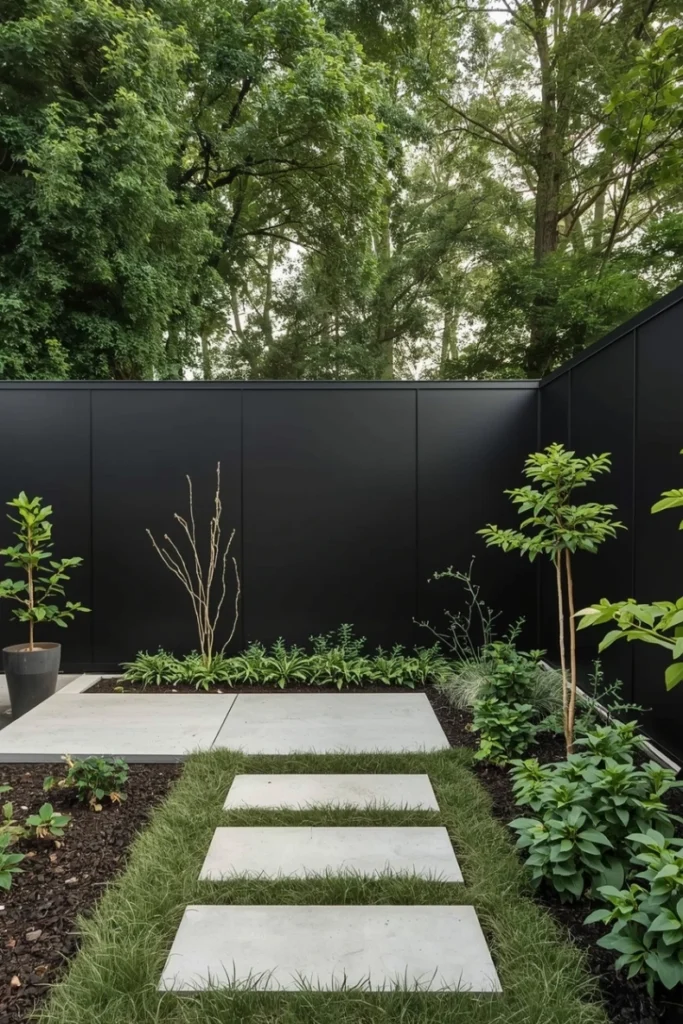 Black Accent Fencing
