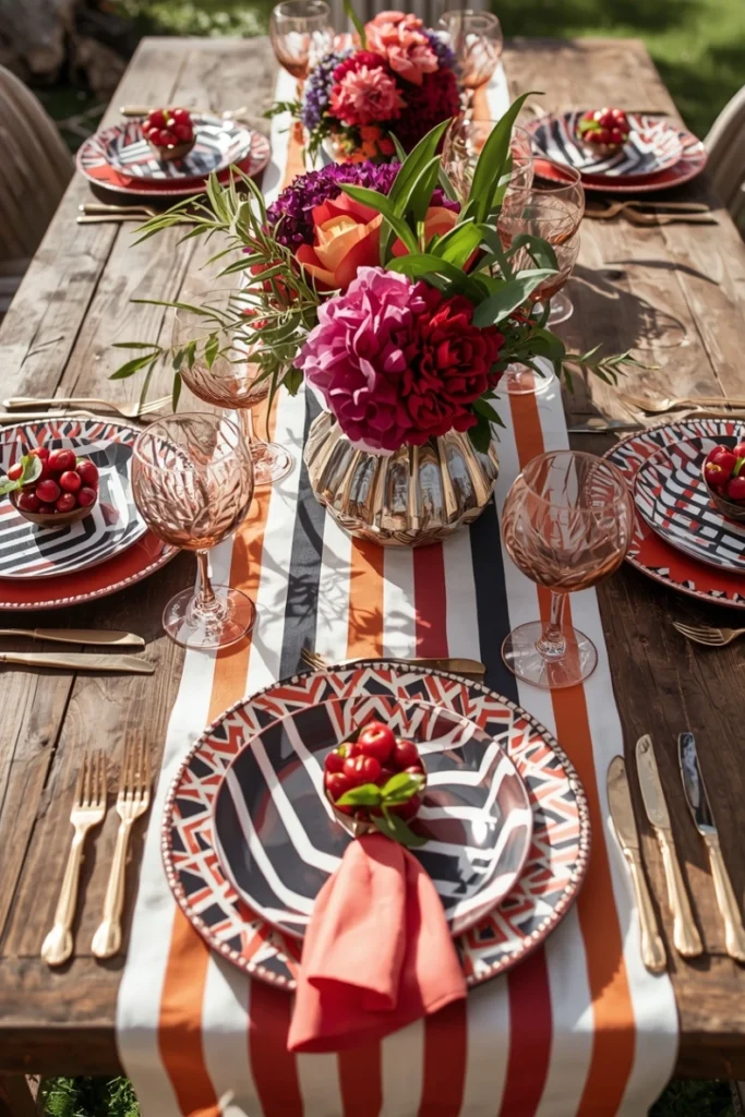 Bold Patterned Statement Table