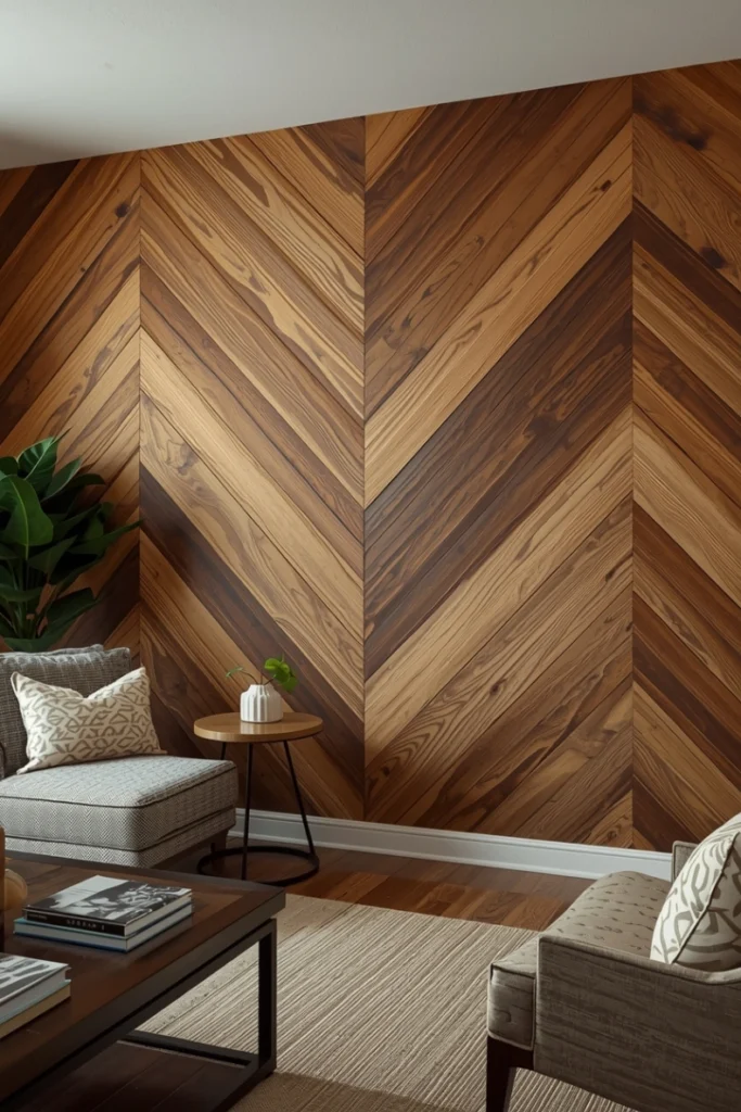 Chevron Wood Panel Design