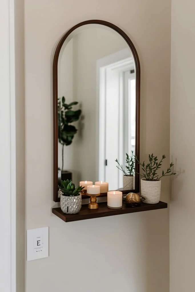 Decorative Shelf Mirror Combo