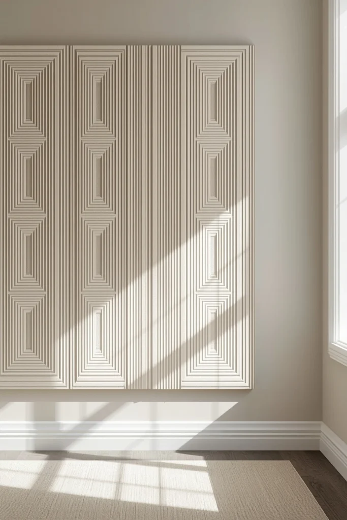 Layered Grid Texture Canvas