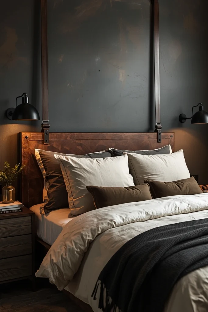 Leather Strap Headboard