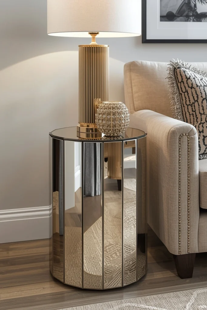Mirrored Accent Table