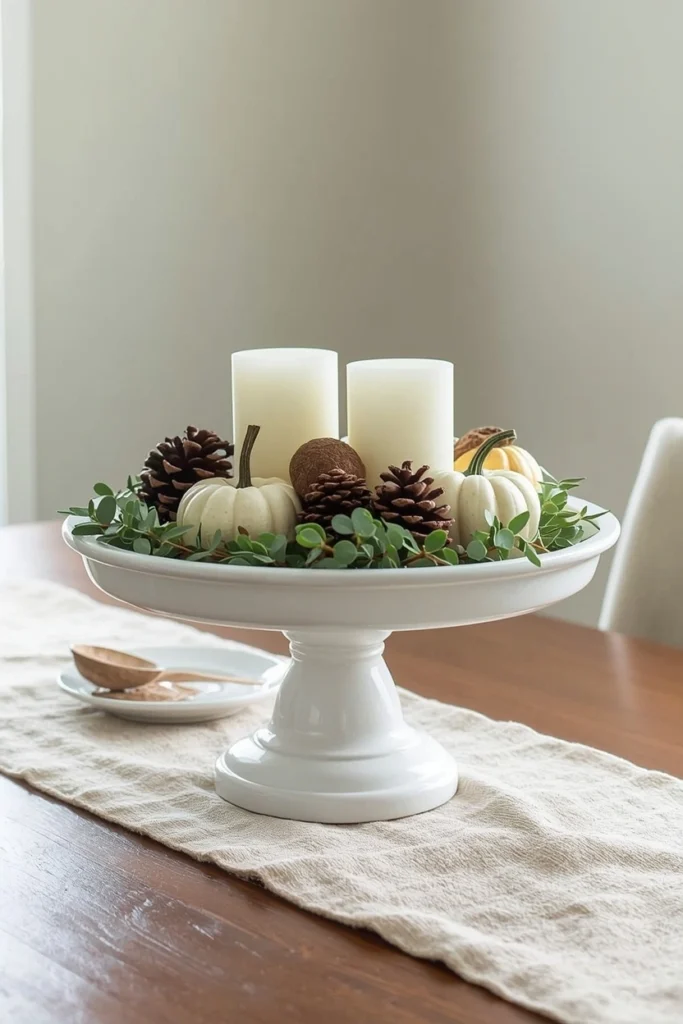 Seasonal Decorative Pedestal Bowl