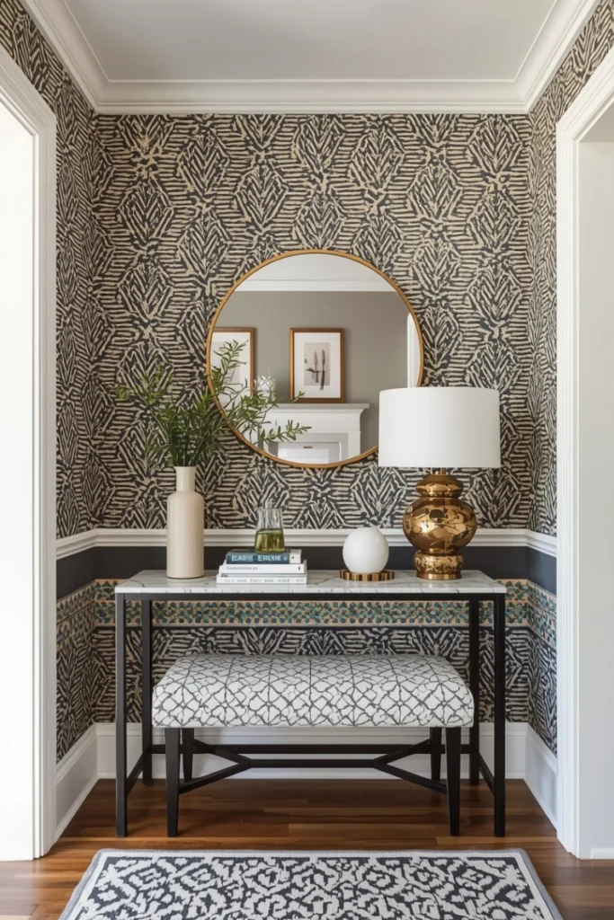 Statement Wallpaper Entryway