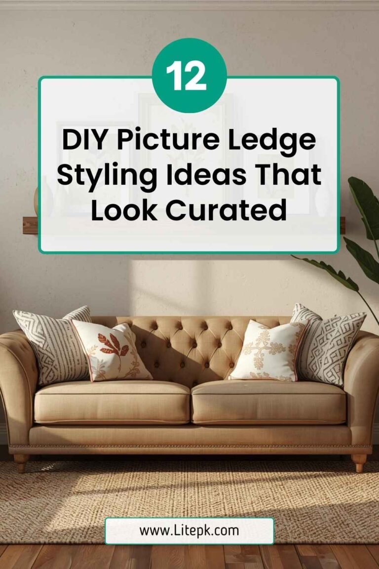 12 DIY Picture Ledge Styling Ideas That Look Curated