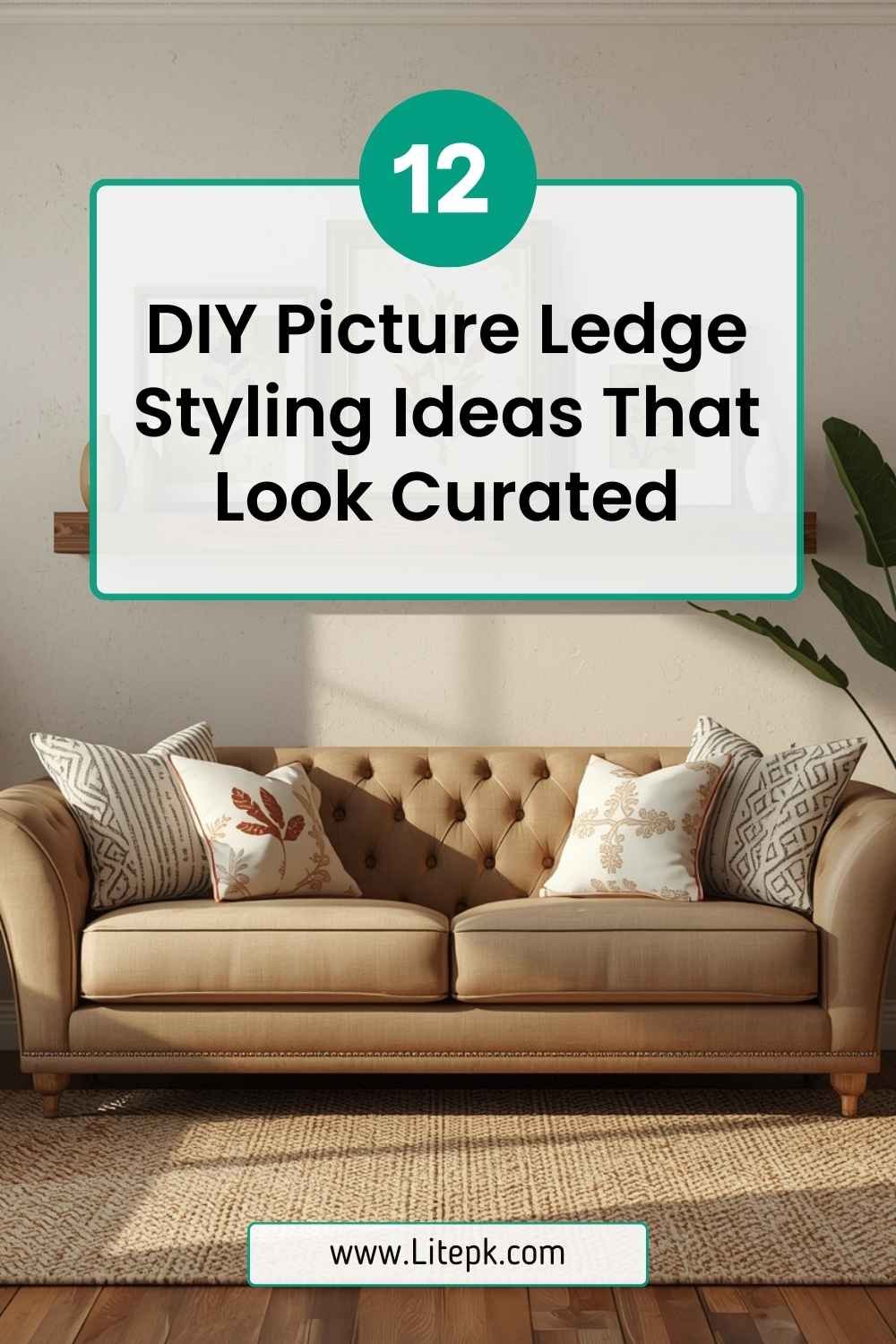 12 DIY Picture Ledge Styling Ideas That Look Curated
