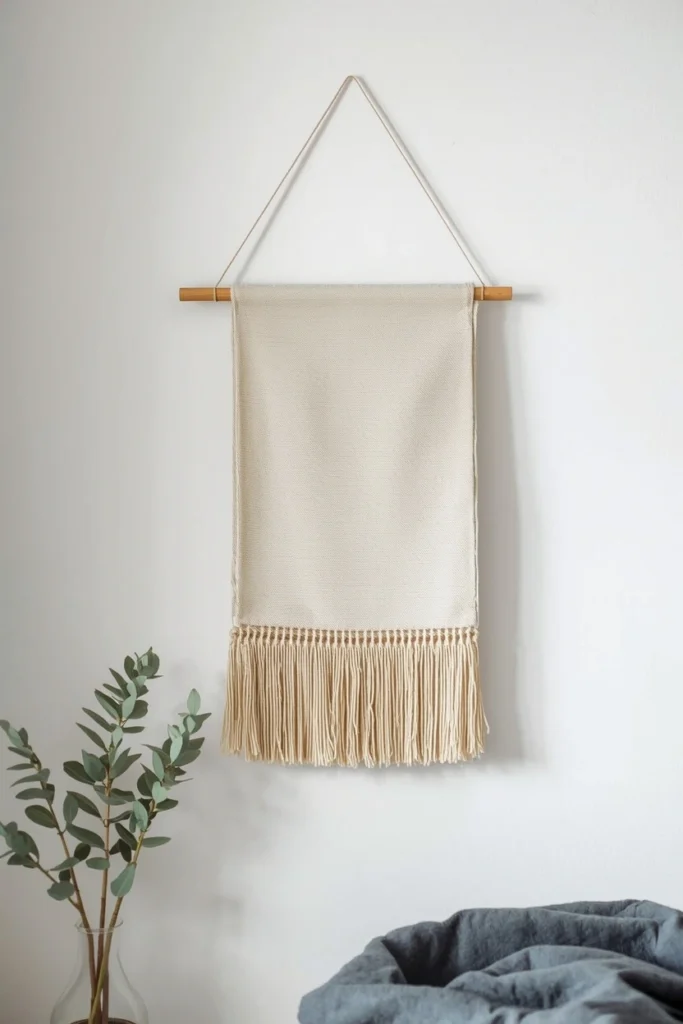 Minimal Fabric Wall Hanging