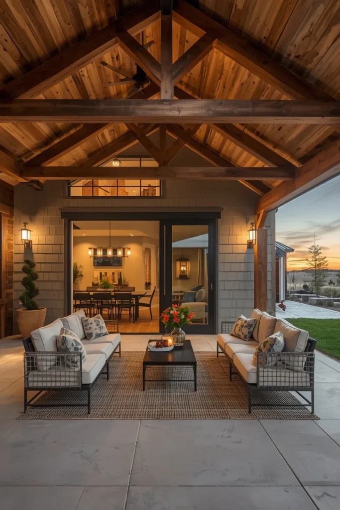 Outdoor Living Extension With Covered Patio