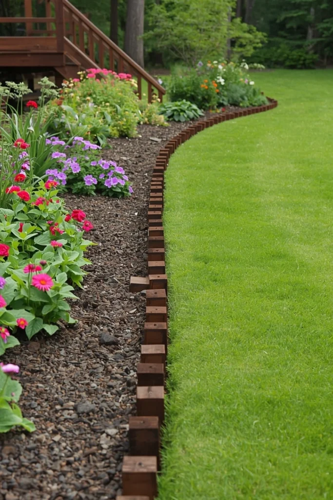 Railroad Tie Edging