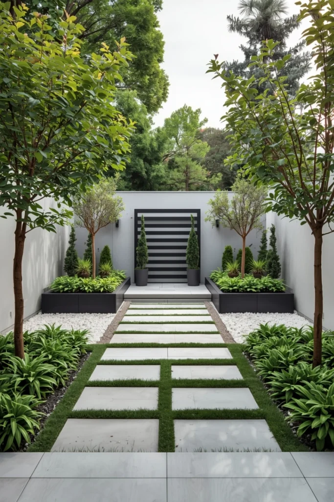 Symmetrical Garden Layout