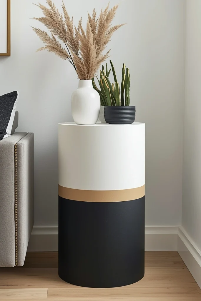 Two-Tone Painted Pedestal