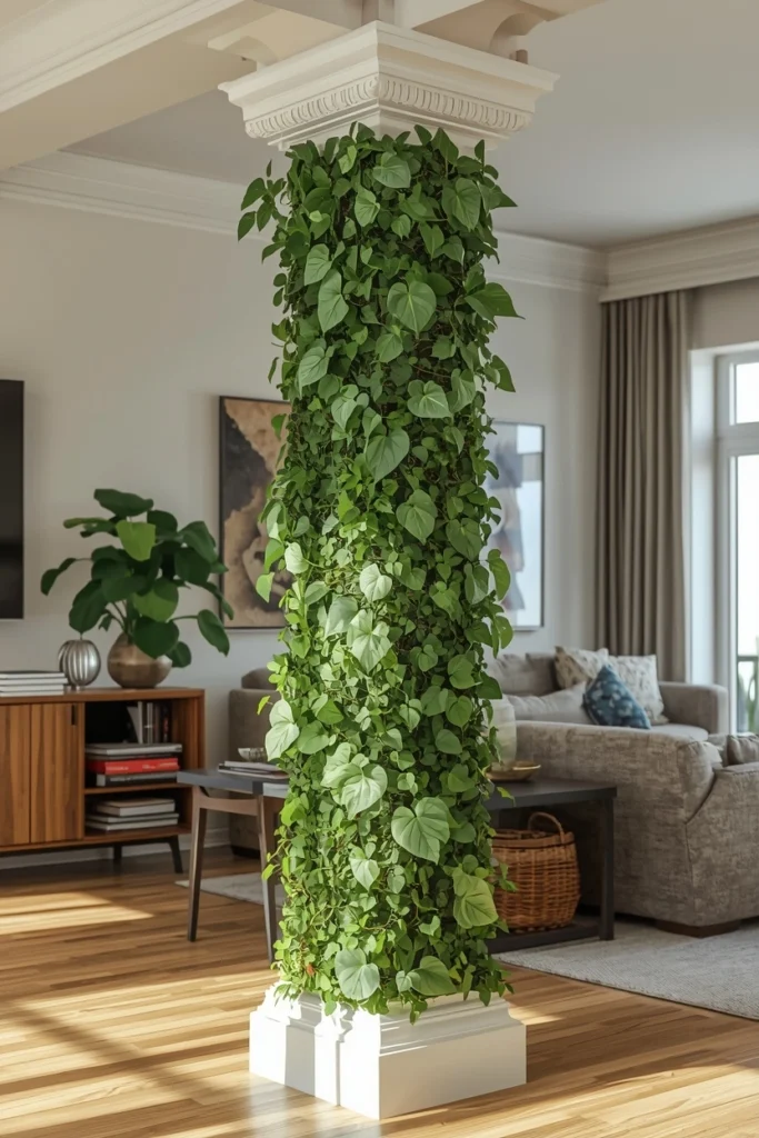 Greenery Wrapped Column