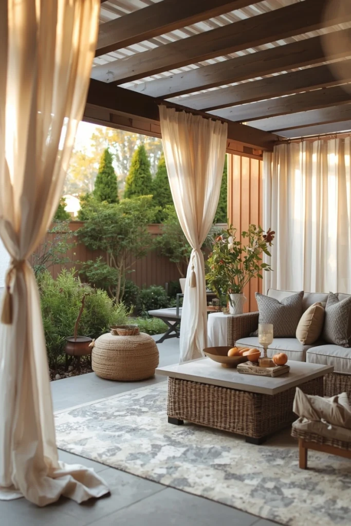 Hanging Outdoor Curtains